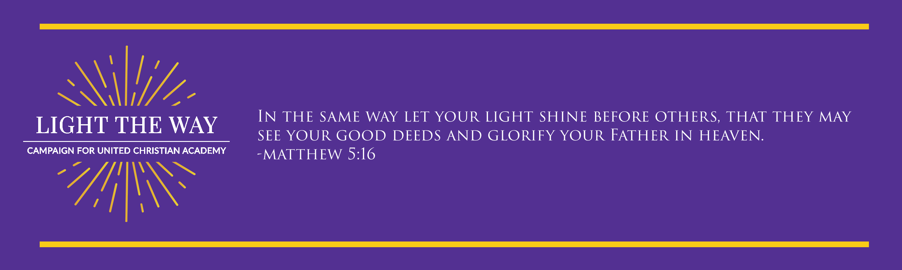 Light the Way Banner