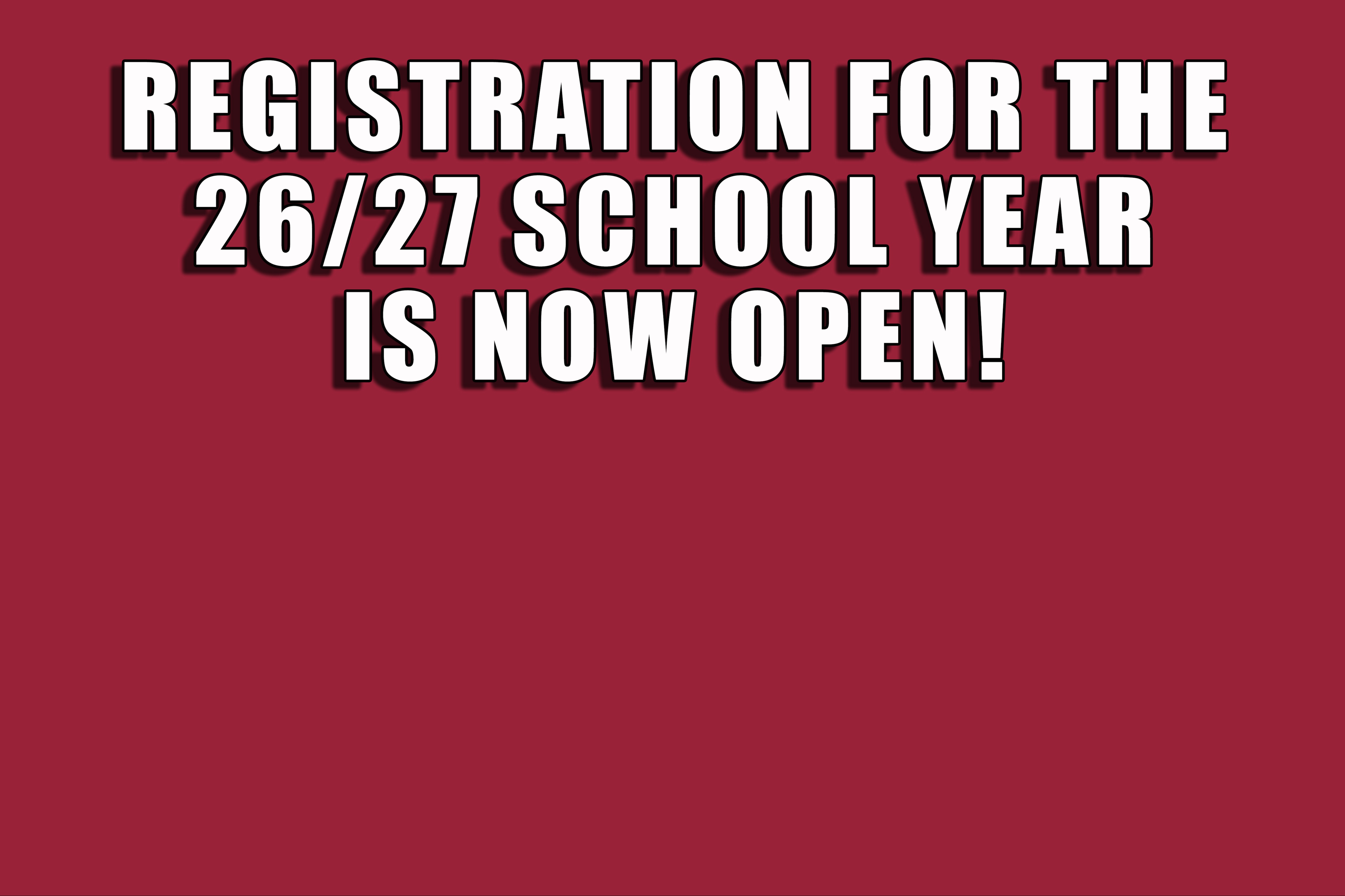 CRHS 26-27 Registration Open