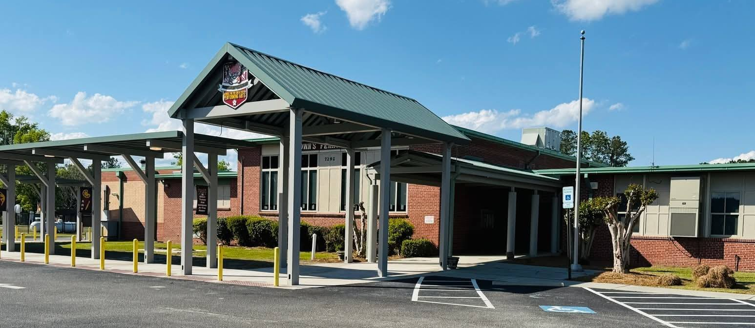 Front of school