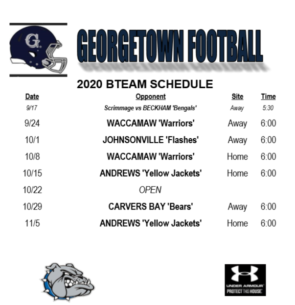 Football - B Team | Georgetown Middle School