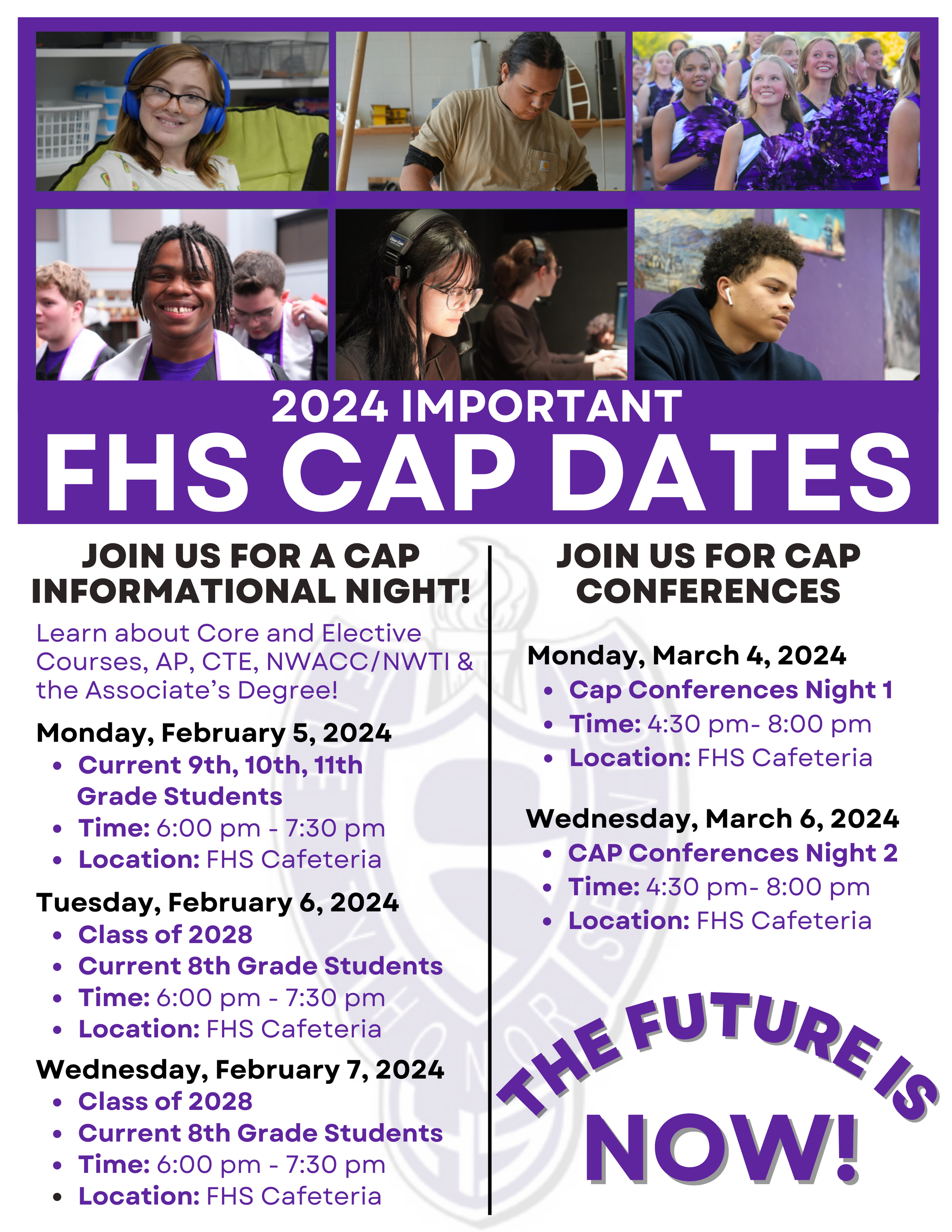 2024-25 CAP Information Important Dates