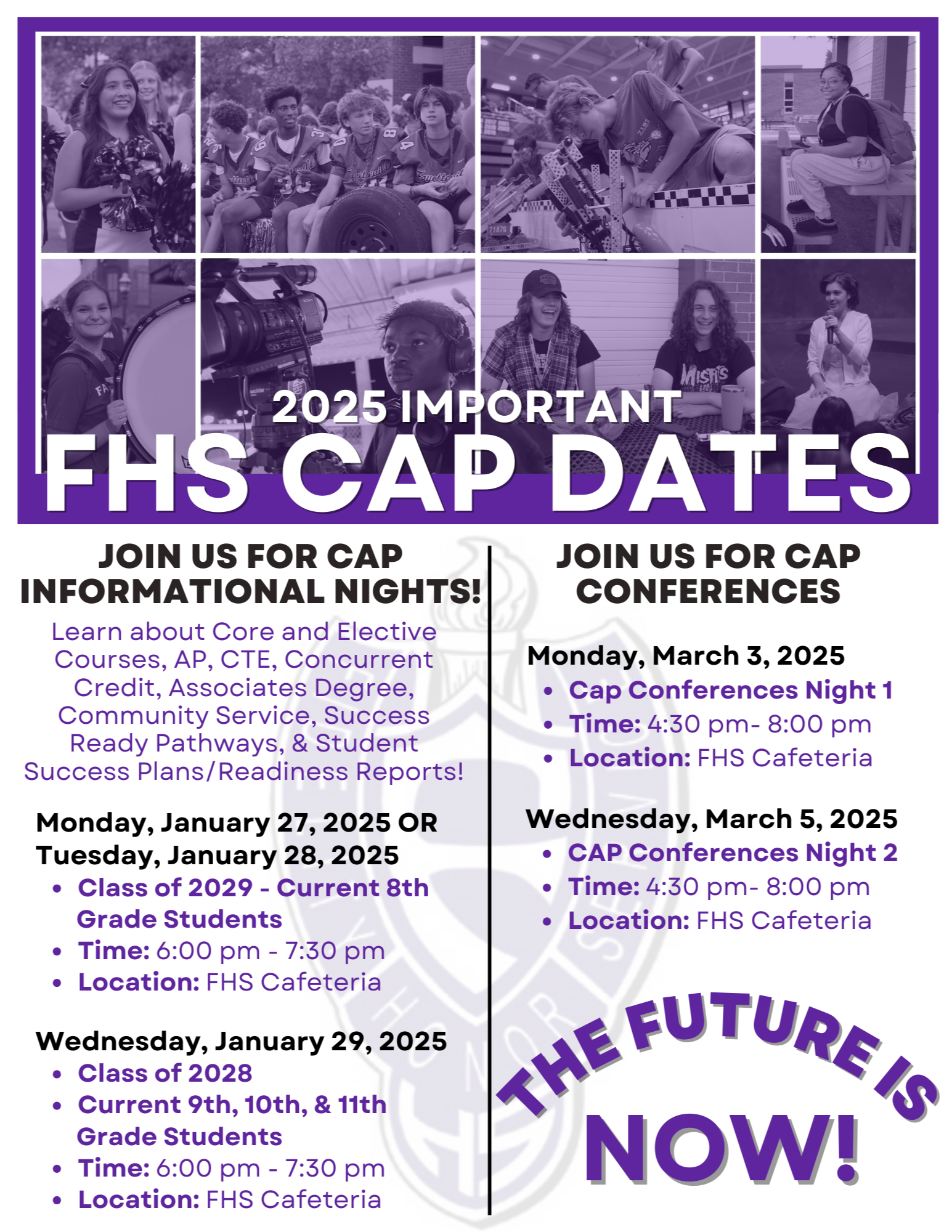 2025 FHS Important CAP Dates