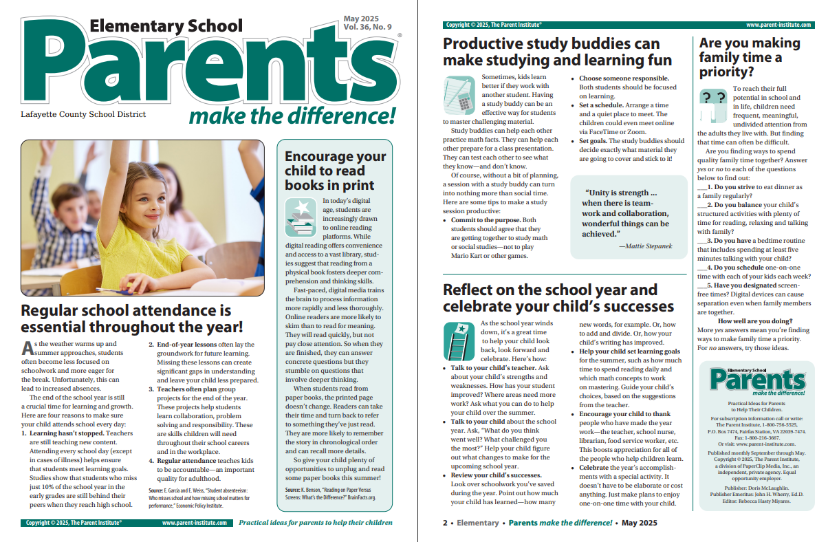 May Parent's Magazine
