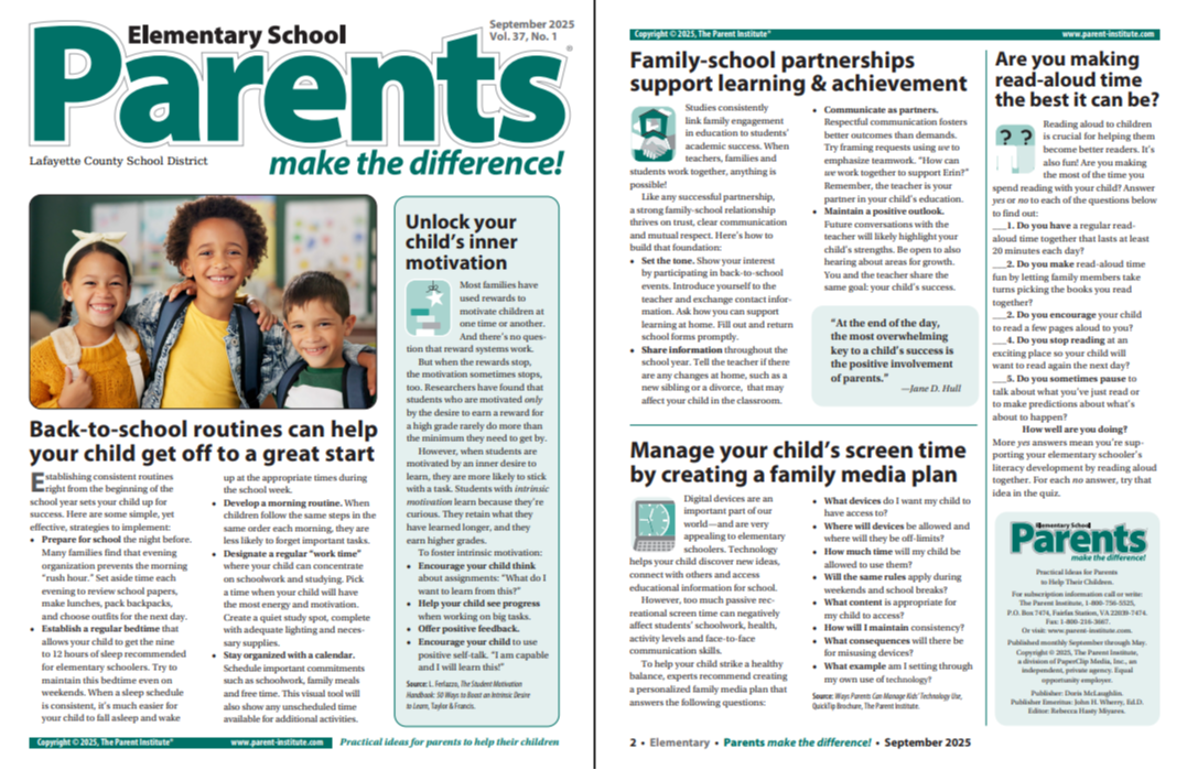 Sept Parent's Magazine