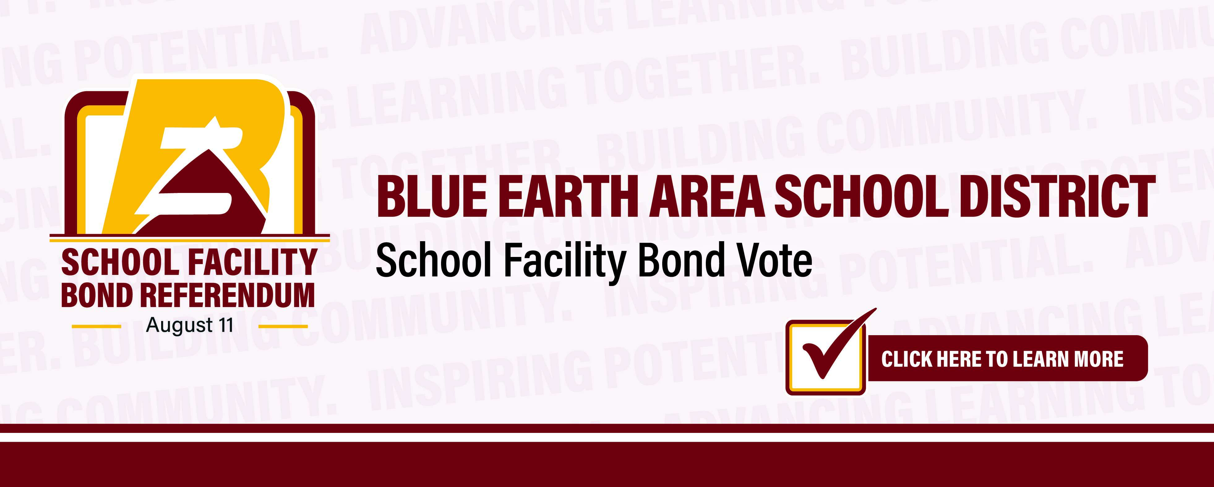 School Facility Bond Vote: Click here to learn more