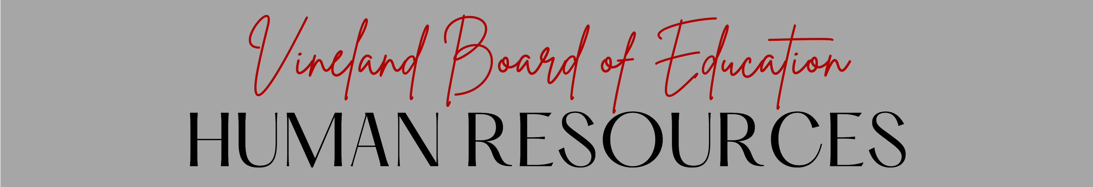 Vineland Board of Education - Human Resources