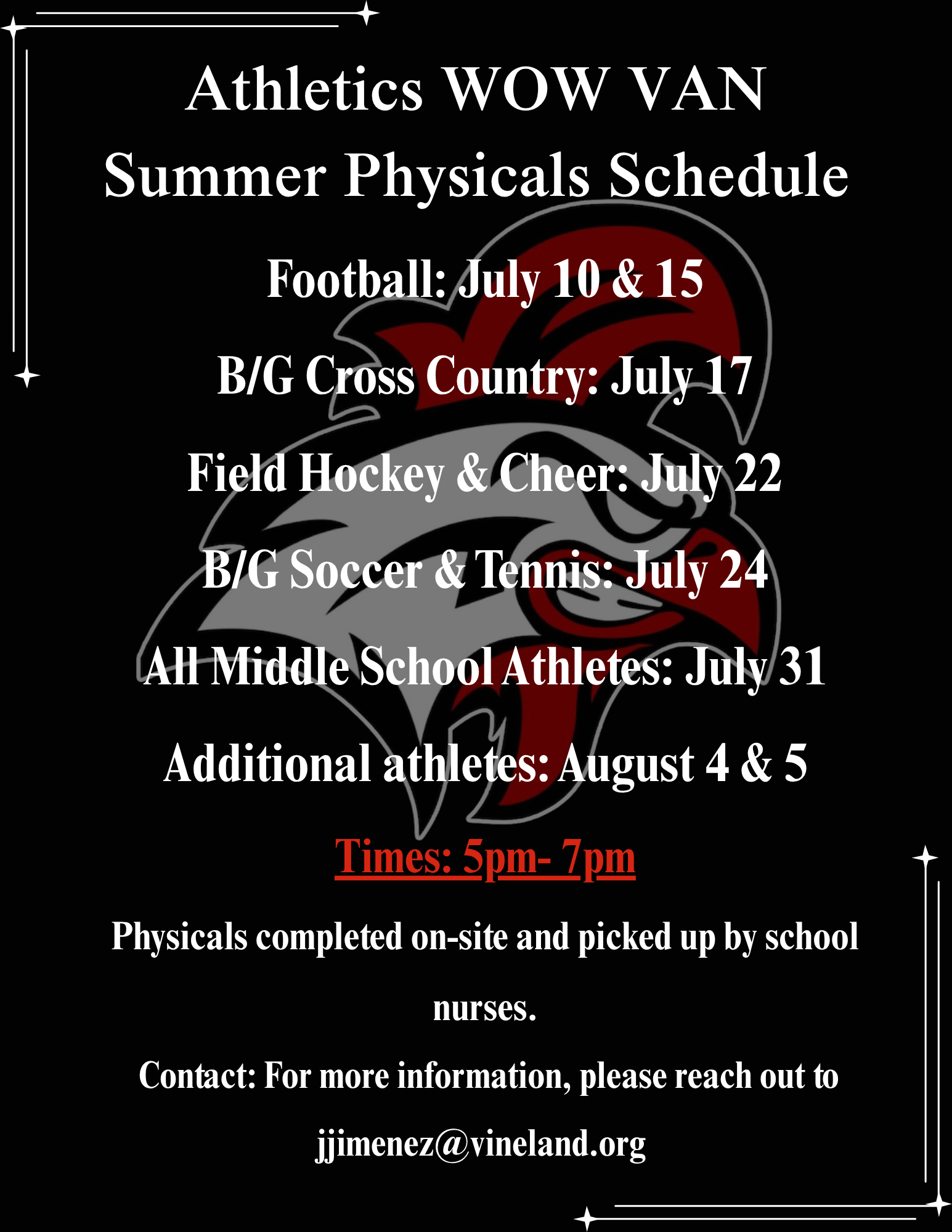 Summer Physicals