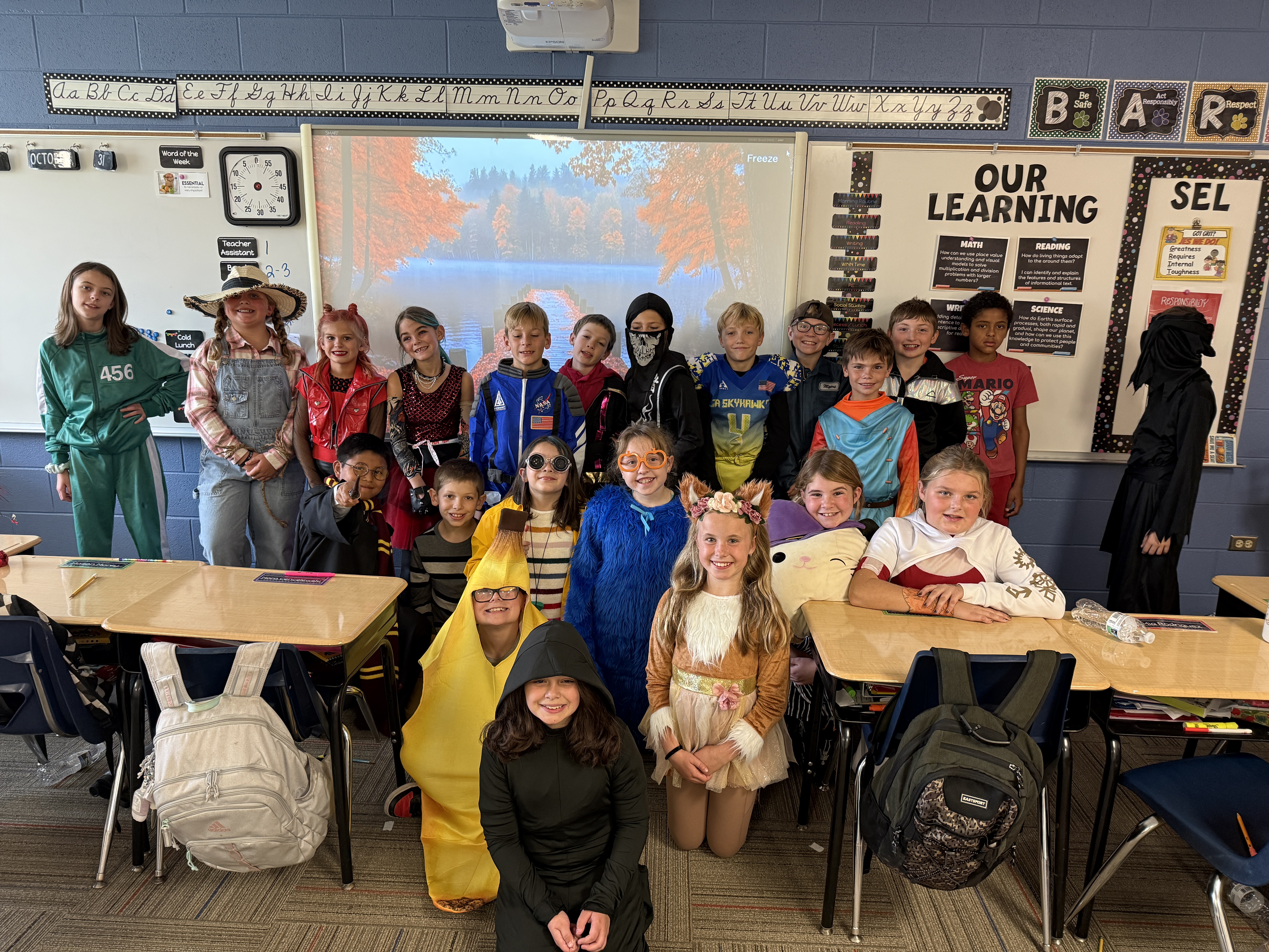 Halloween 4th grade students