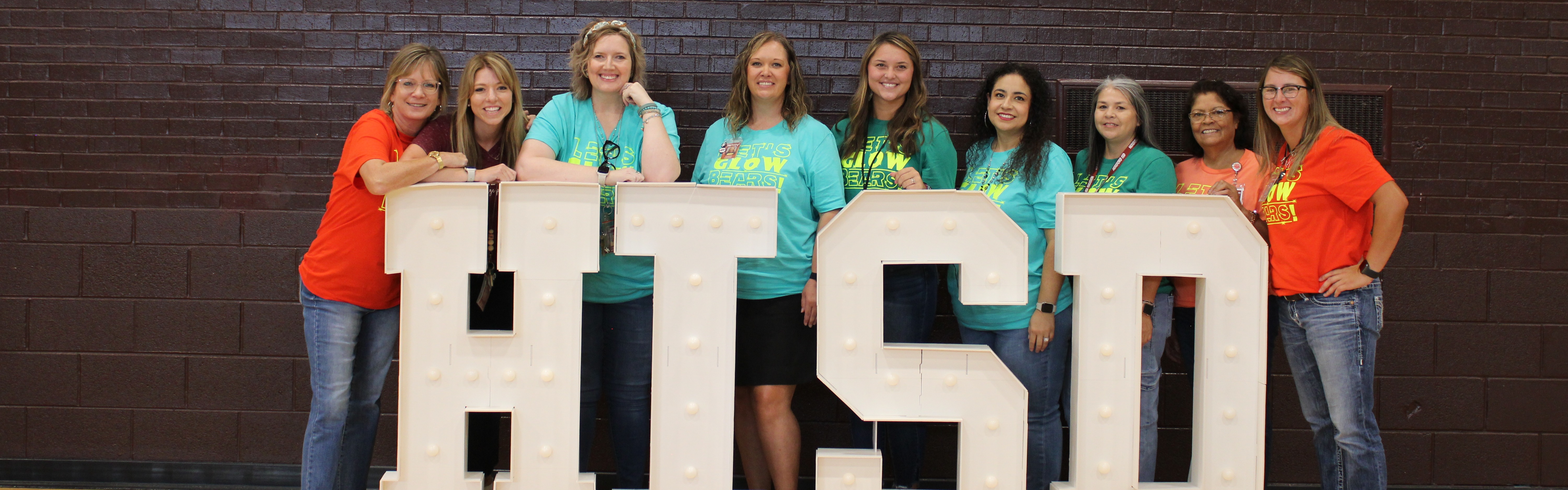 NW staff at HISD sign