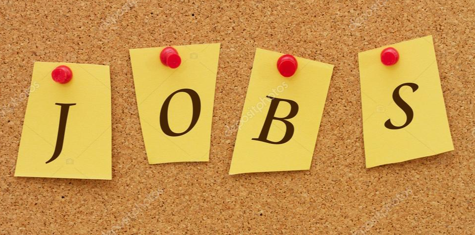 jobs posted on a bulletin board