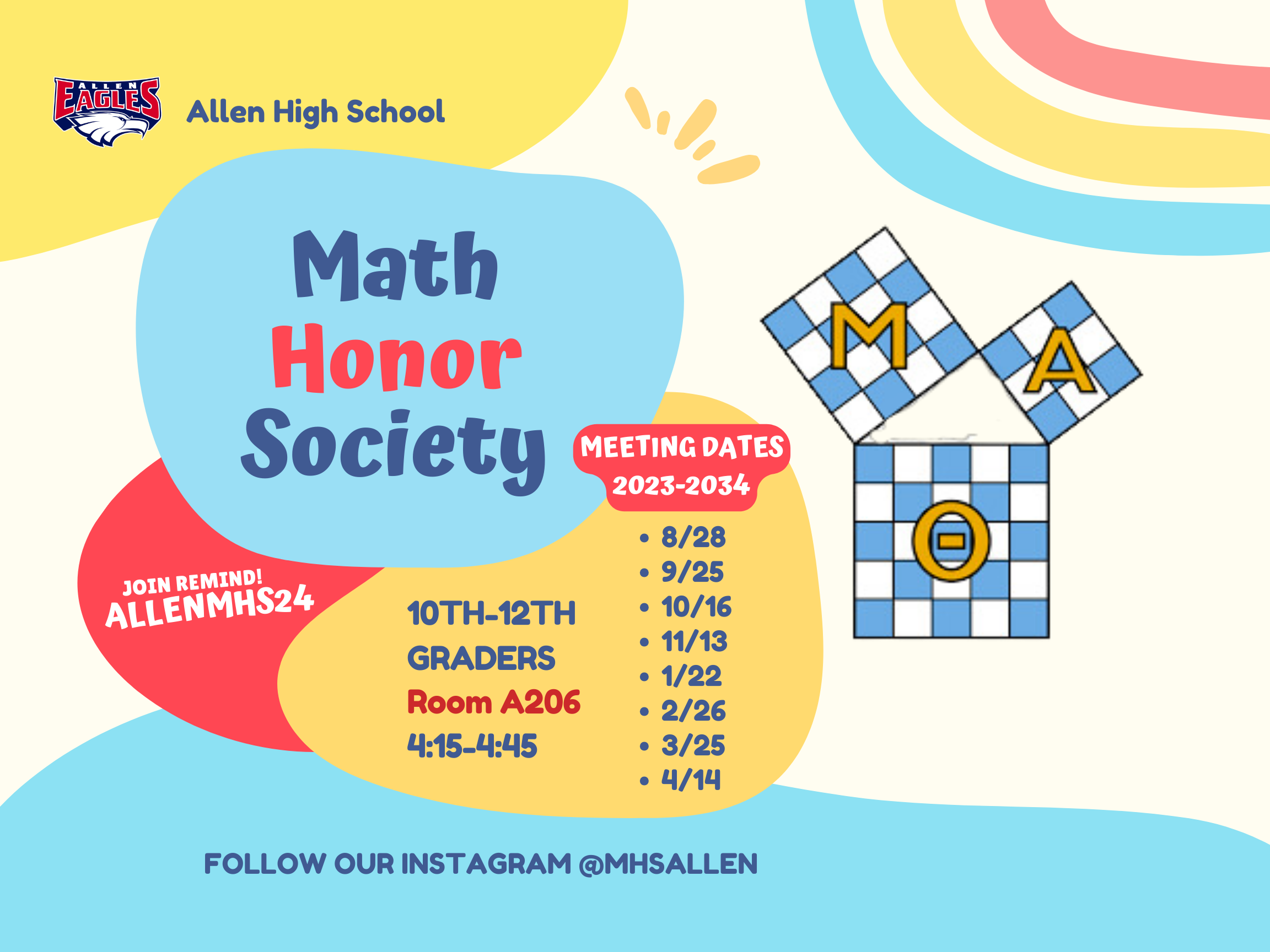Math Honor Society Dates