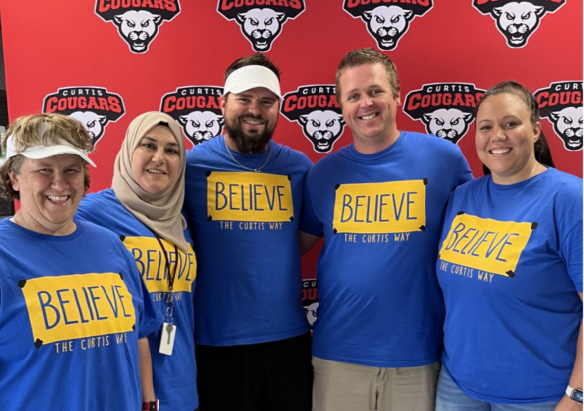 The seventh grade science team standing together.