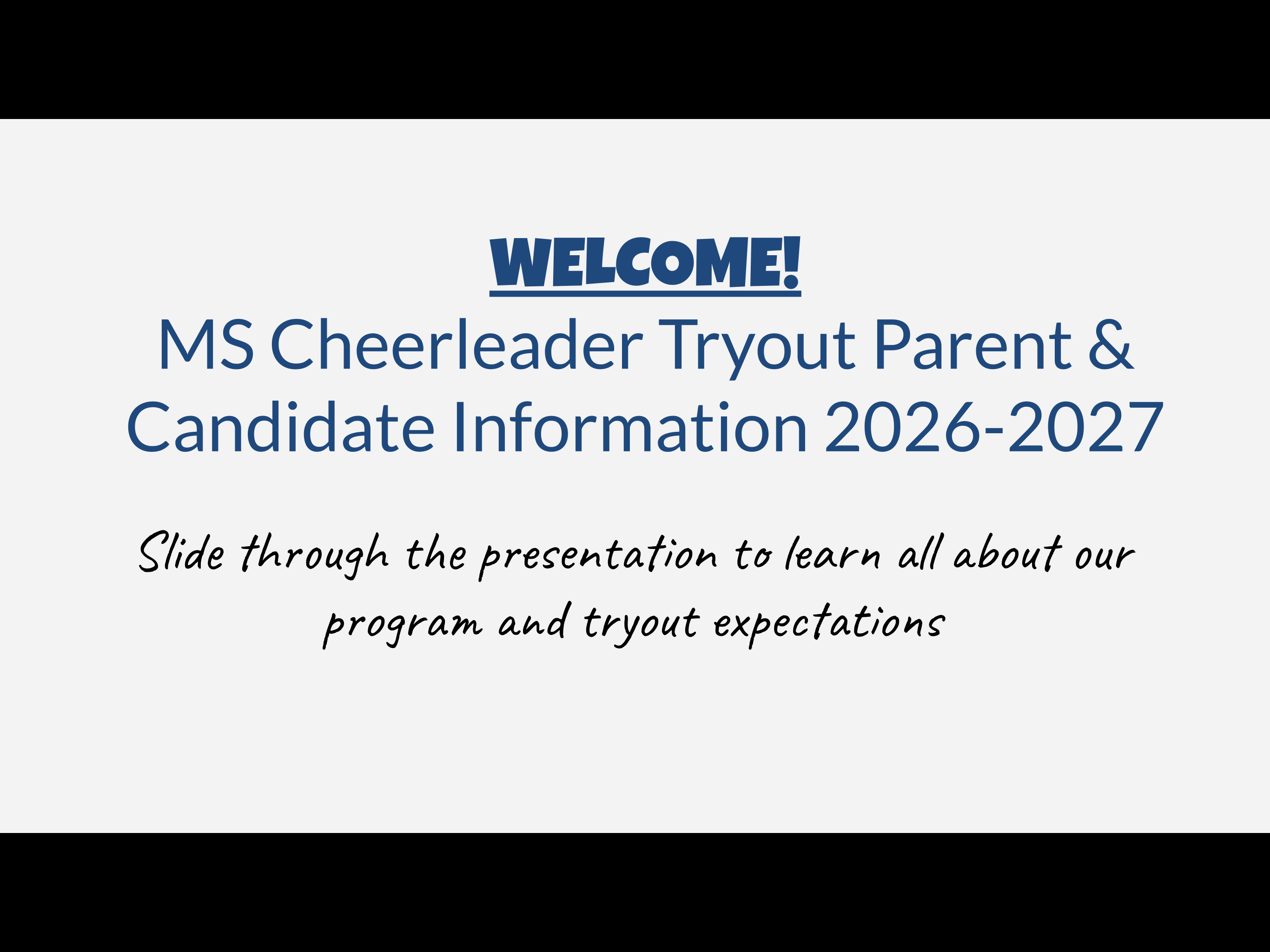 Cheer Info Presentation 