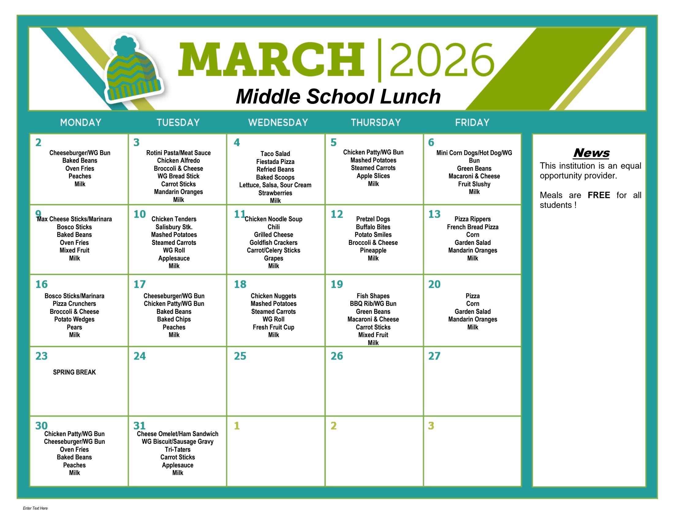 March Lunch