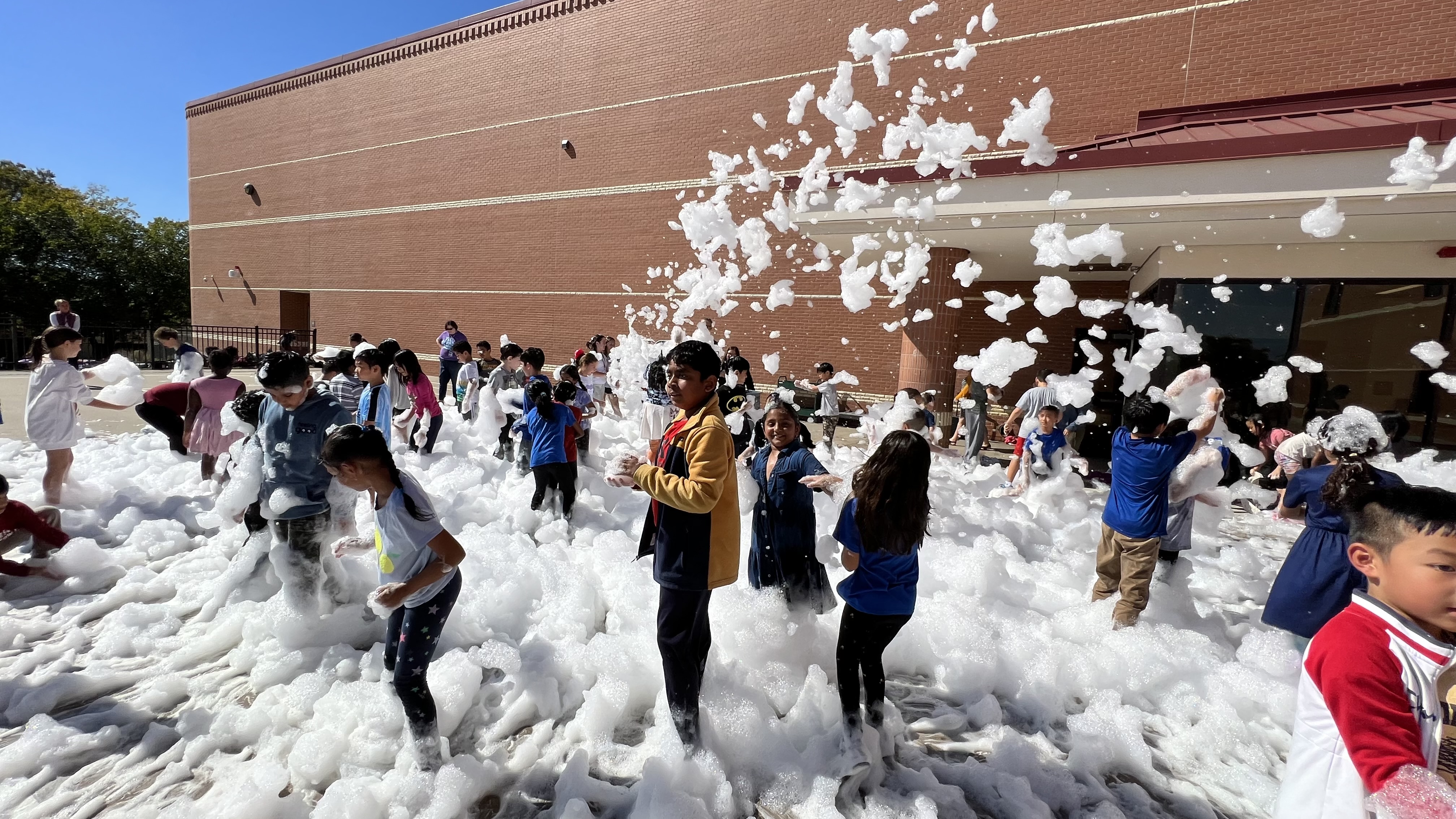 foam party with students