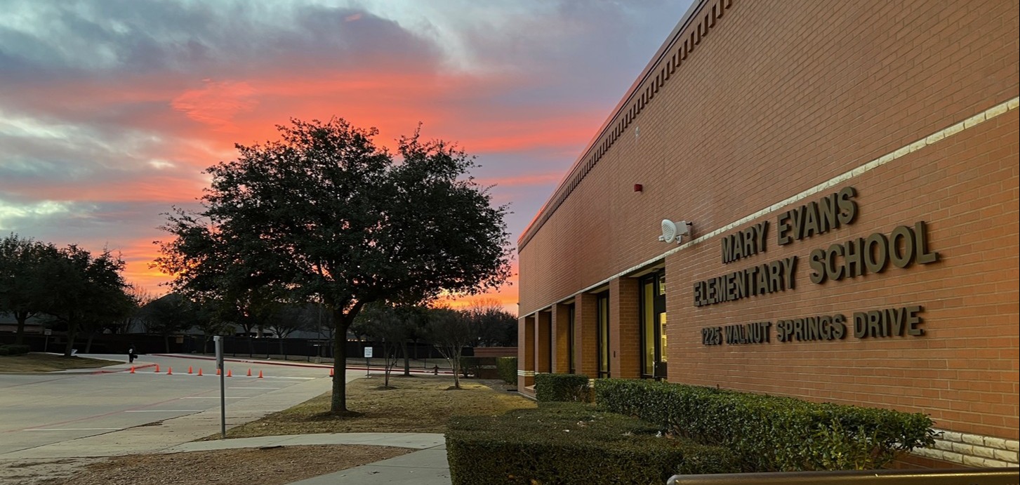 sunrise at Evans elementary
