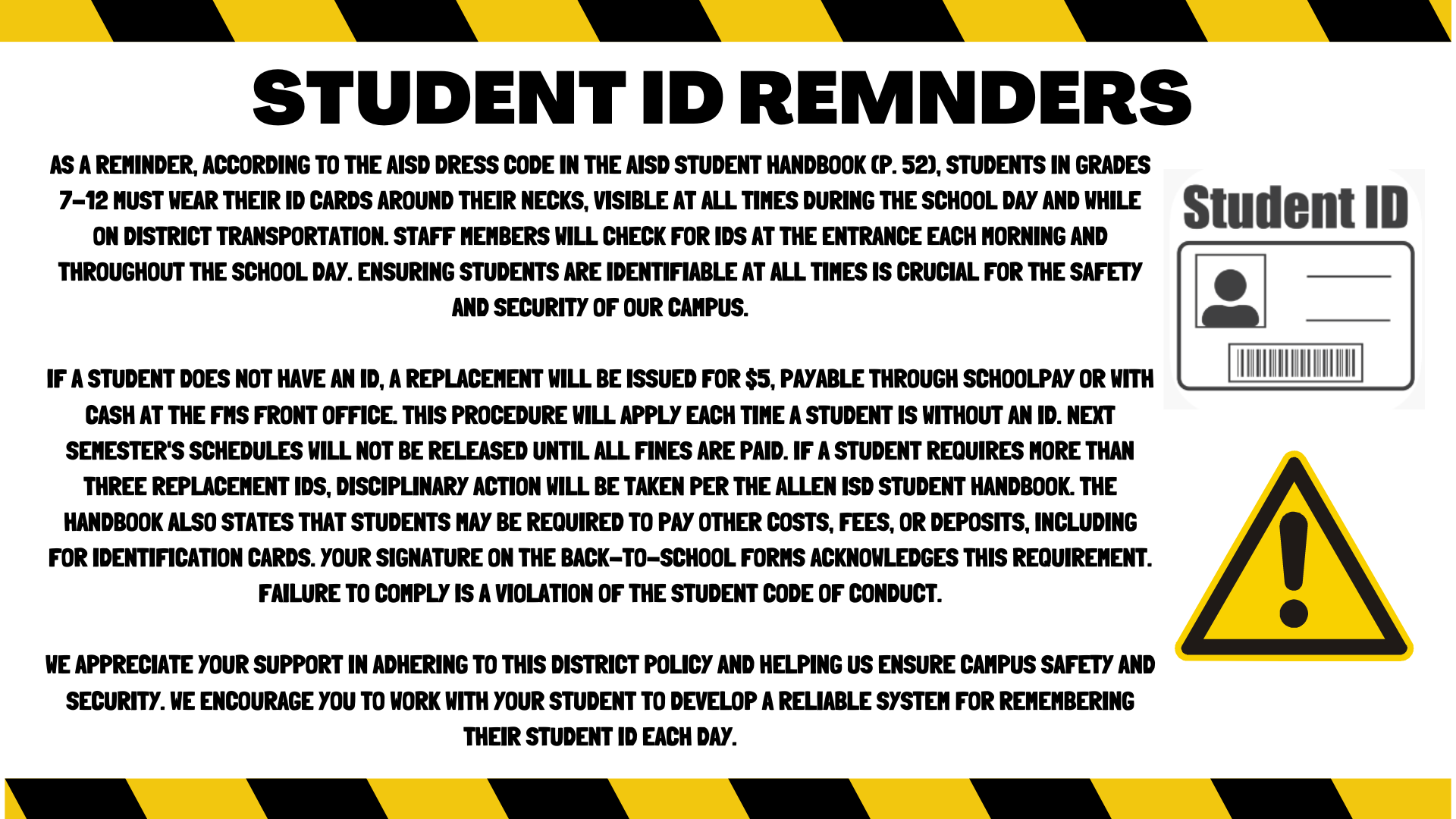 Rules for Student IDs