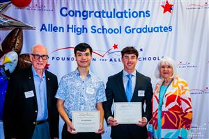 Olson Elementary School Academic Award Scholarship – $1,000 each  Recipients:  Connor Carrera and Cody Rushing