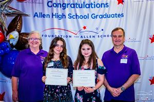 Student Nutrition Allen Chapter Culinary Arts Scholarship - $1,500 each  Recipients:  Kinsey Brandon and Ashley Gray
