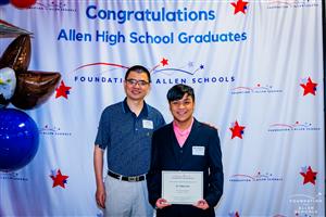 Feng Family Scholarship – $500 each  Recipients:  William (Noah) Chin and Janice Leung (not pictured)