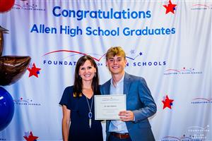 Foundation For Allen Schools Scholarship in Honor of Pam Toups  – $1,200 Recipient: Tyler Hammons