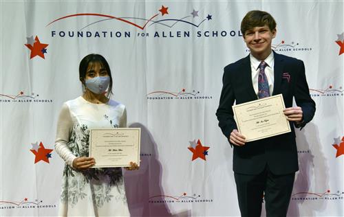 CyrusOne Leadership and STEM Achievement Scholarship – $1,500 each Anika Asher and Ian Taylor