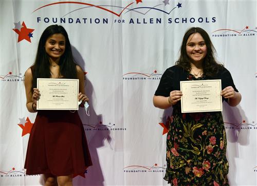 Lone Star Kids Care Scholarship – $500 each Pareeni Shah and Kayleigh Tamayo