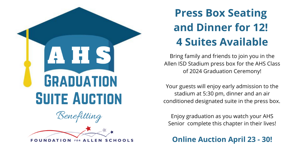 Graduation suite online auction 2024