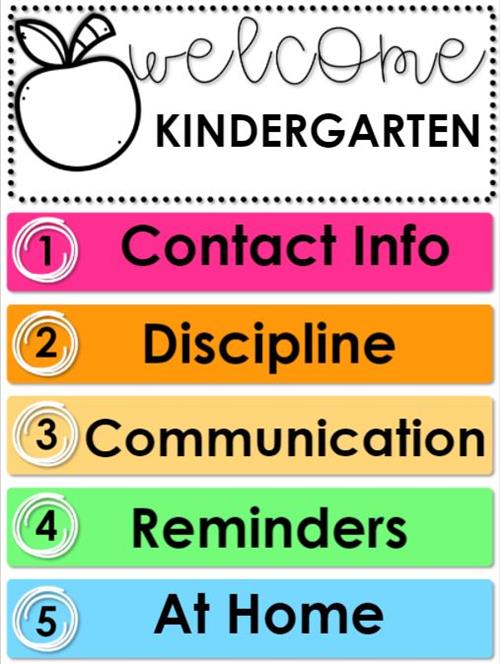 velcobre KINDERGARTEN: Contact Info Discipline 3 Communication 4 Reminders 5 At Home