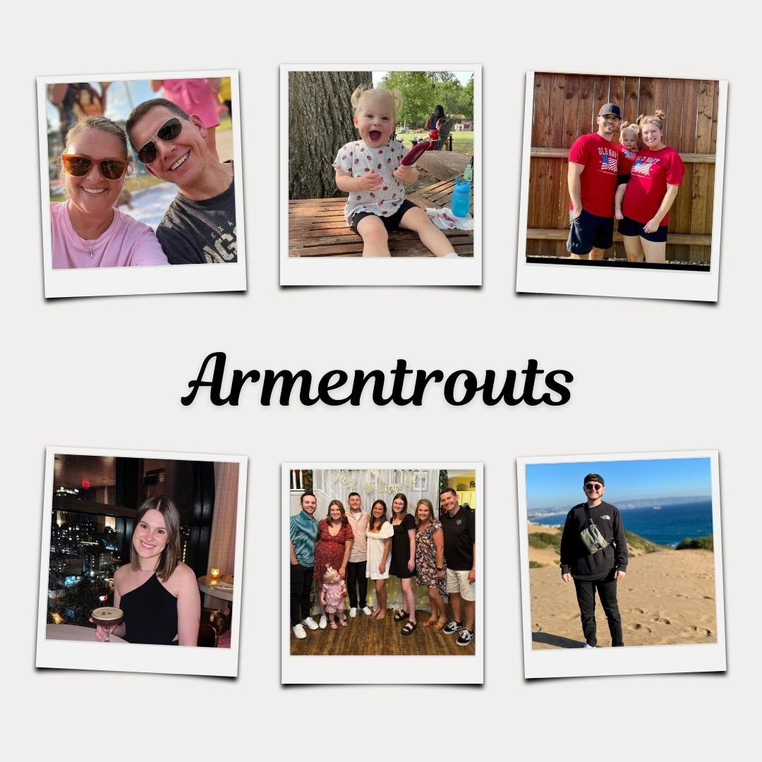 collage of armentrout family