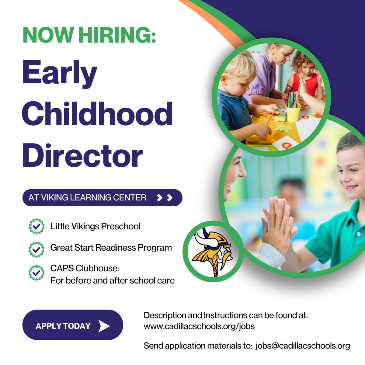 Apply to be the Early childhood Director