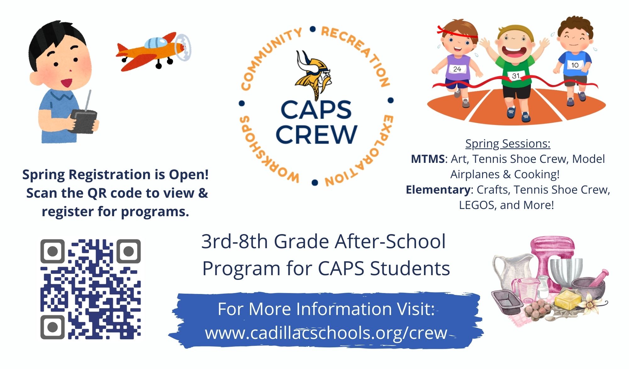Spring CAPS CREW Workshops