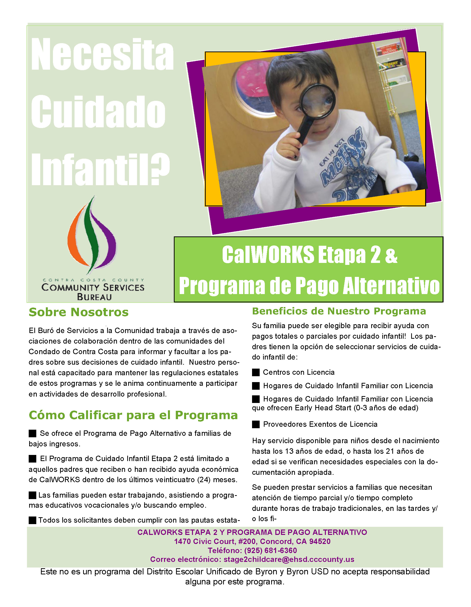 Child Care Spanish