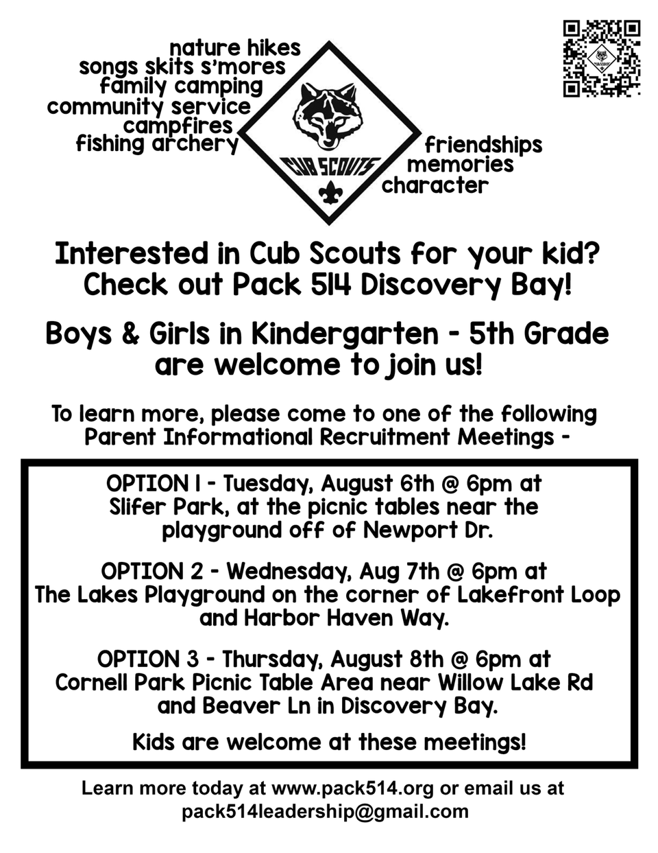 Cub Scouts Infromation