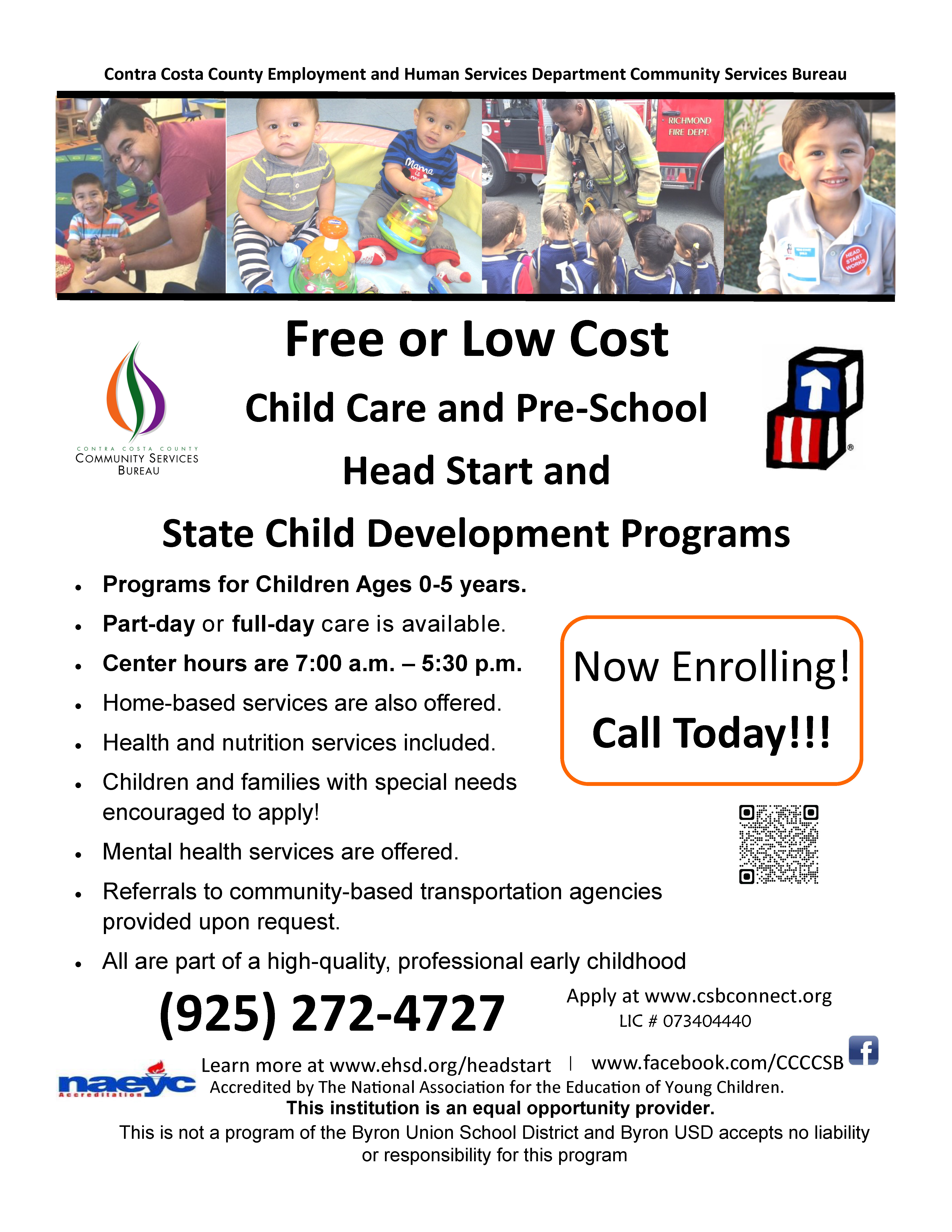 Head Start_Free Child Care_English Flyer