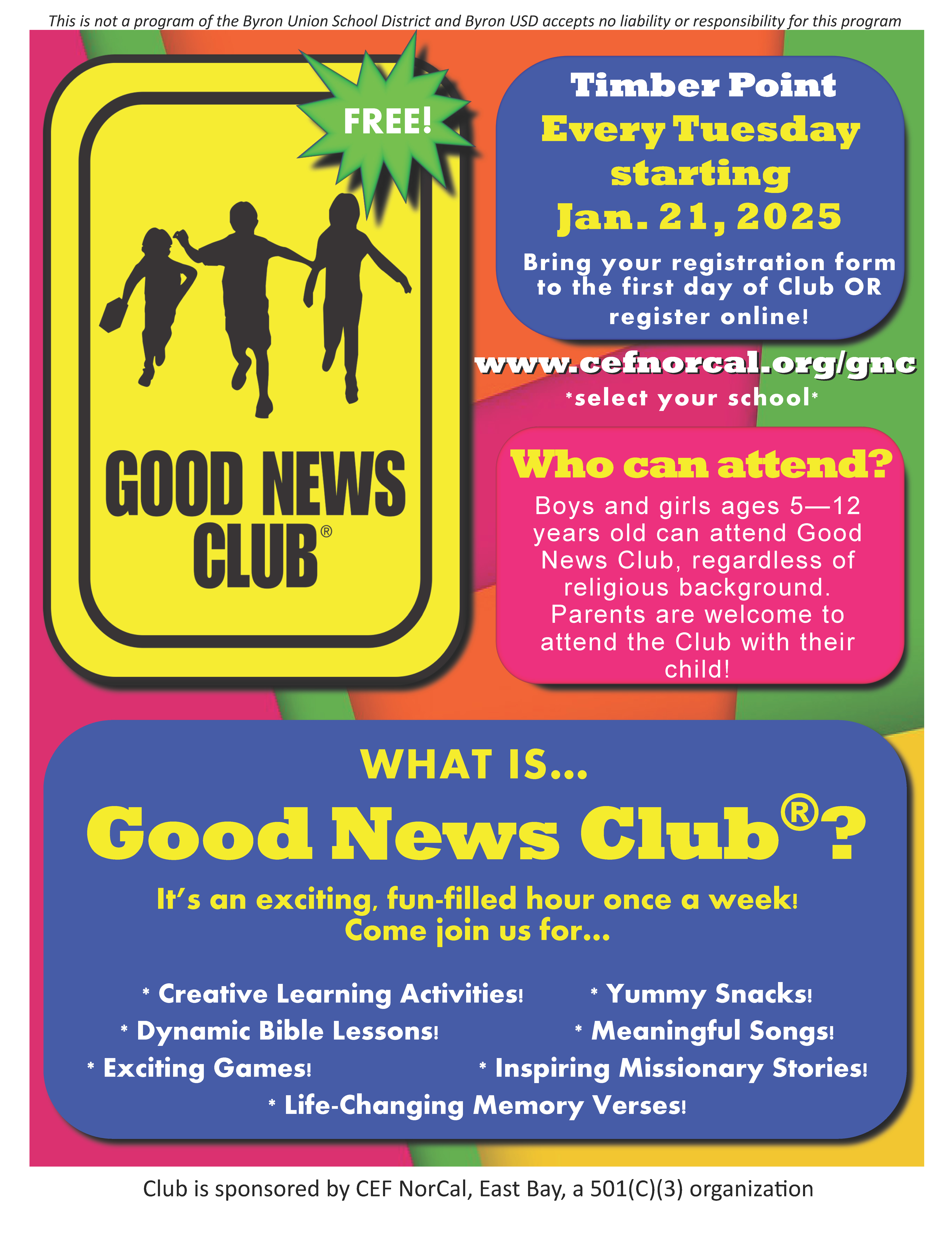 Good News Club Flyer