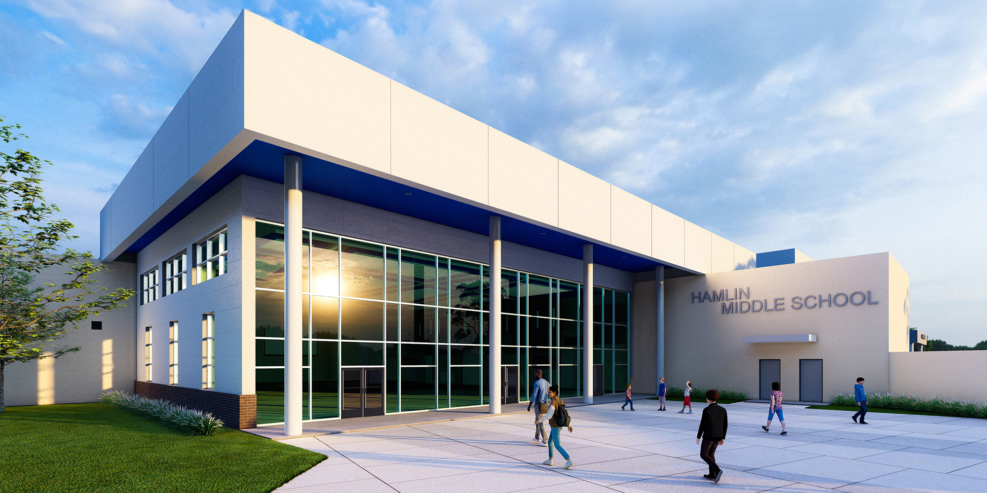 Rendering of new school