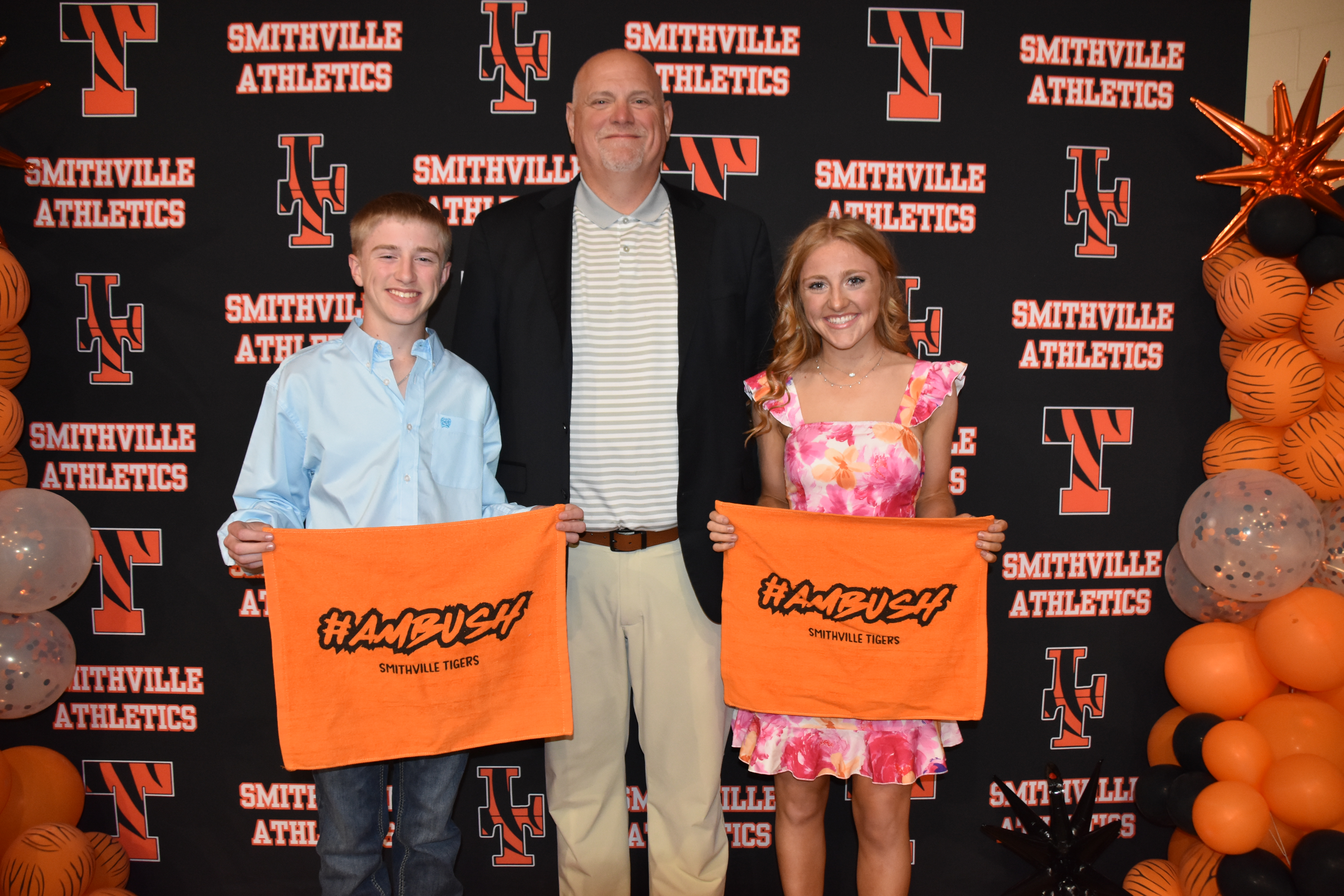athletes at banquet