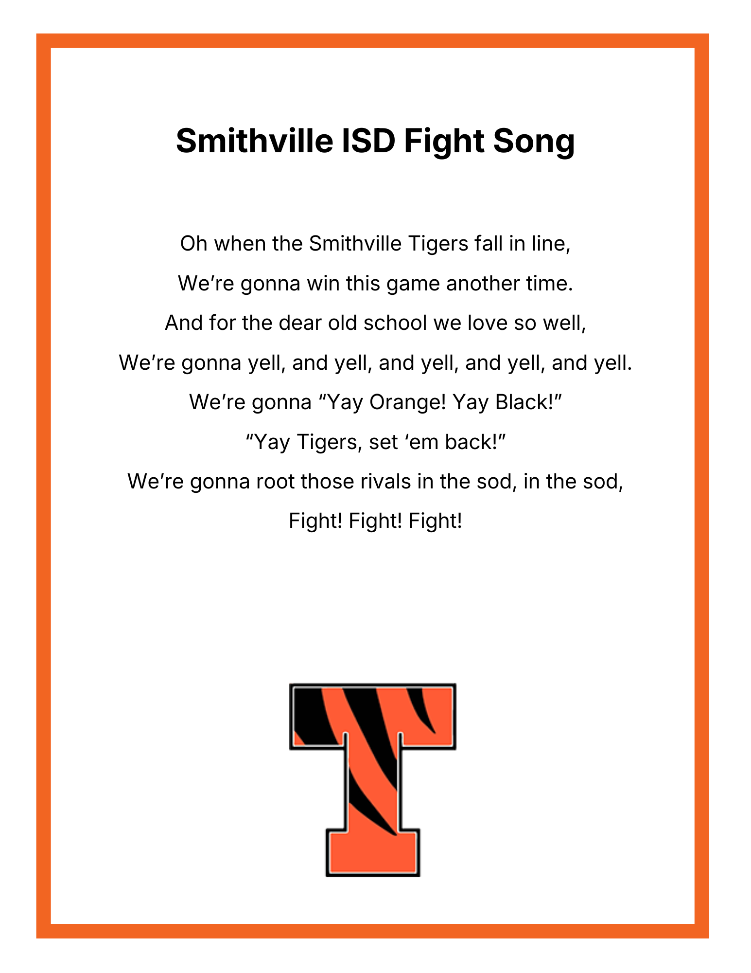 smithville isd fight song