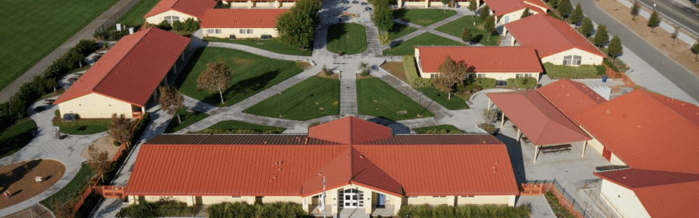 Arial View of Almond Grove School