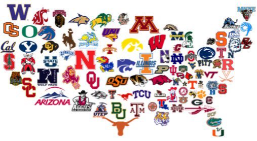 Map of Colleges in USA