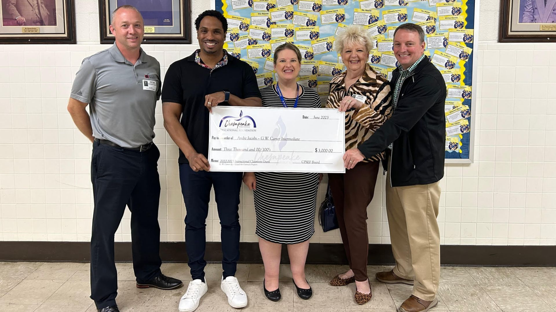 Teacher receives a grant from CPSEF
