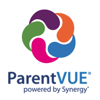 ParentVUE logo- powered by Synergy