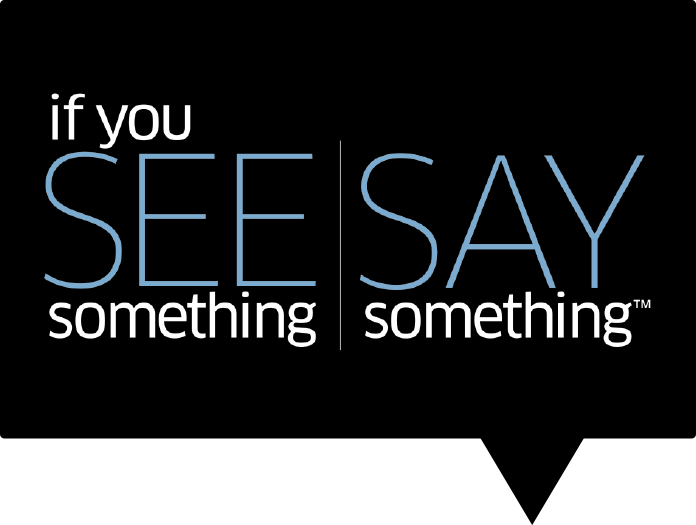 If you See Something Say Something logo from the Dept. of Homeland Security.