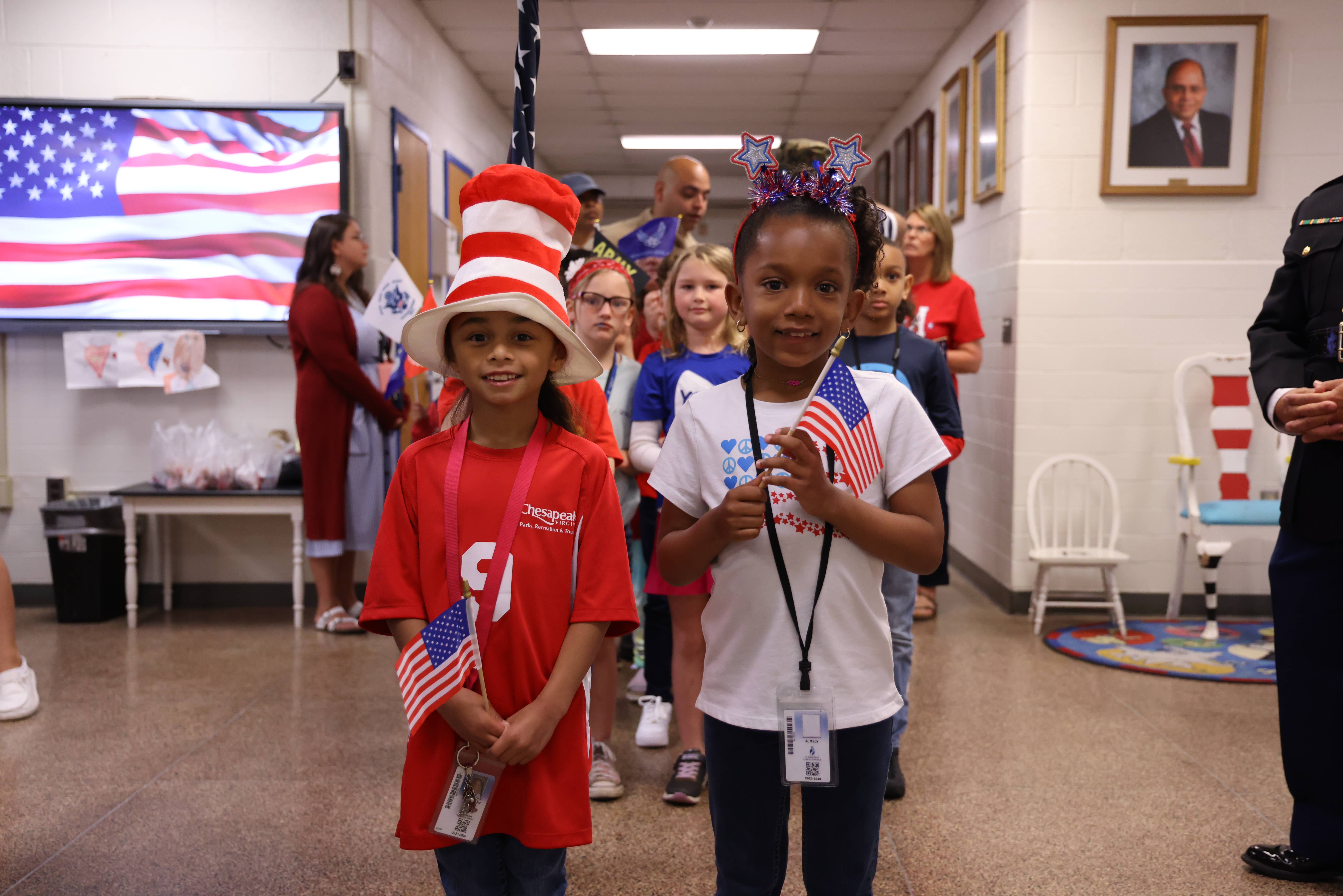 Students participate in B. M. Williams Military Parade