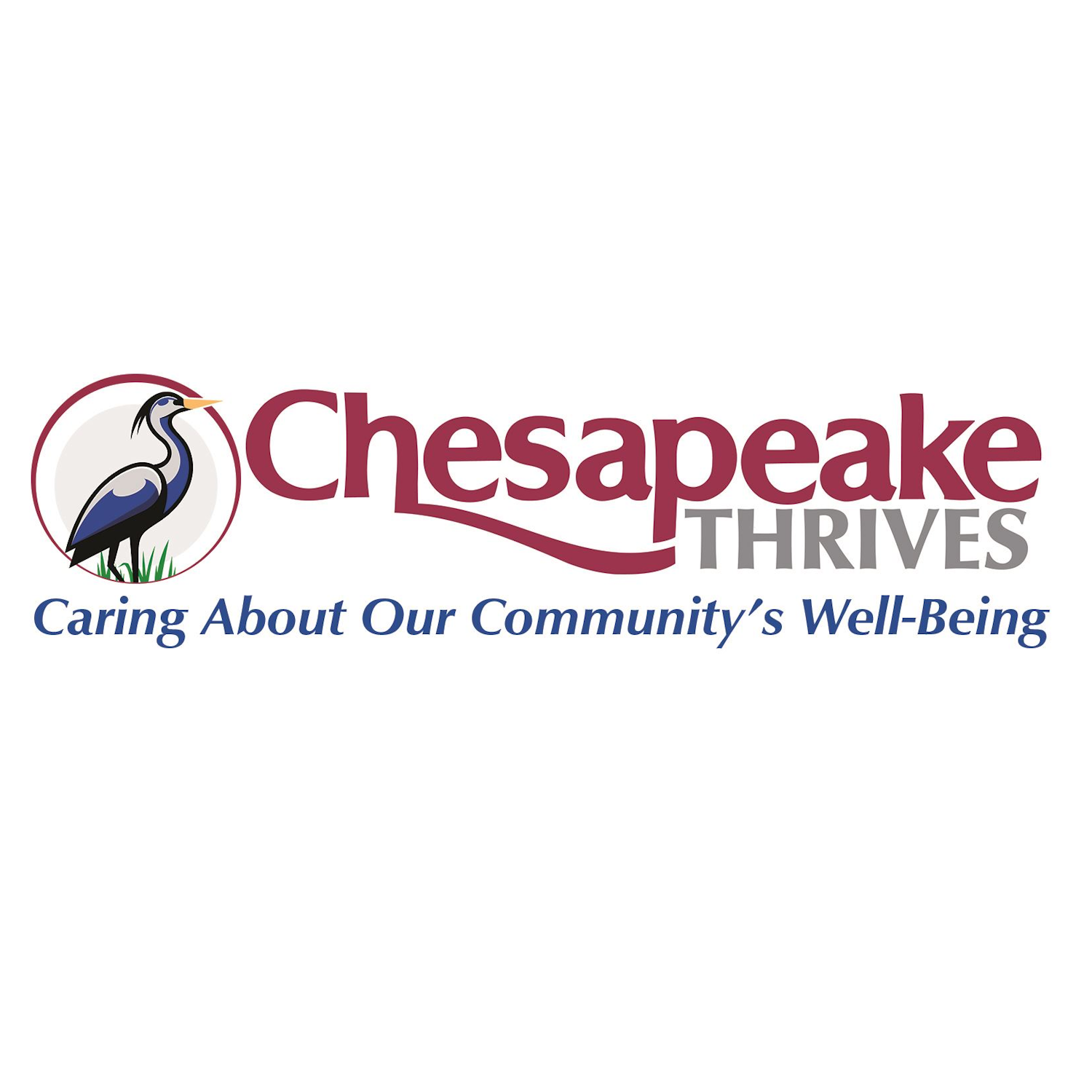 Chesapeake Thrives logo with tagline "Caring About Our Community's Well-Being"