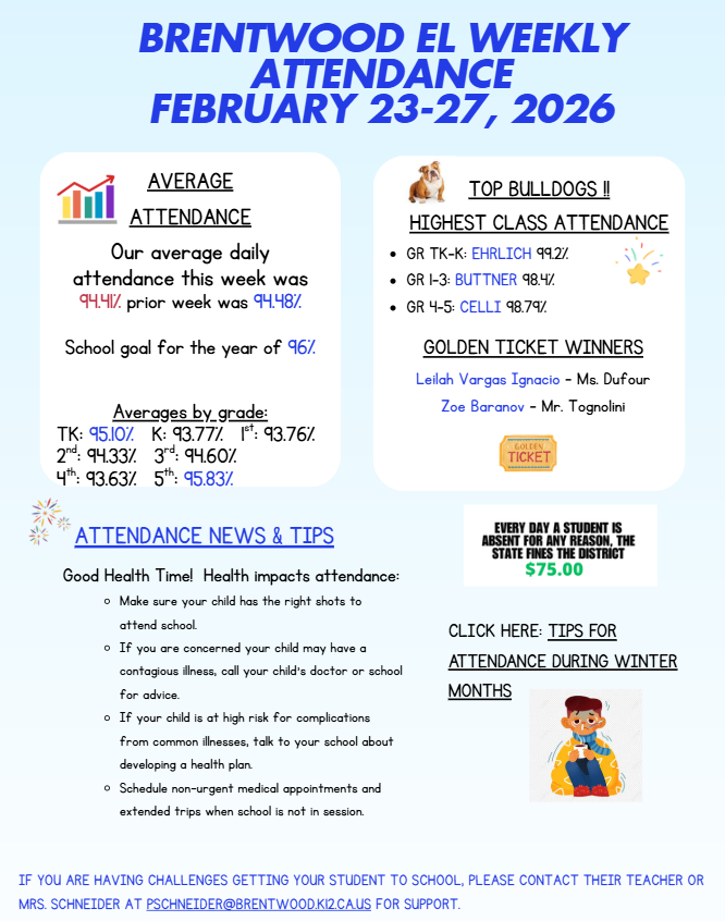 Attendance Newsletter