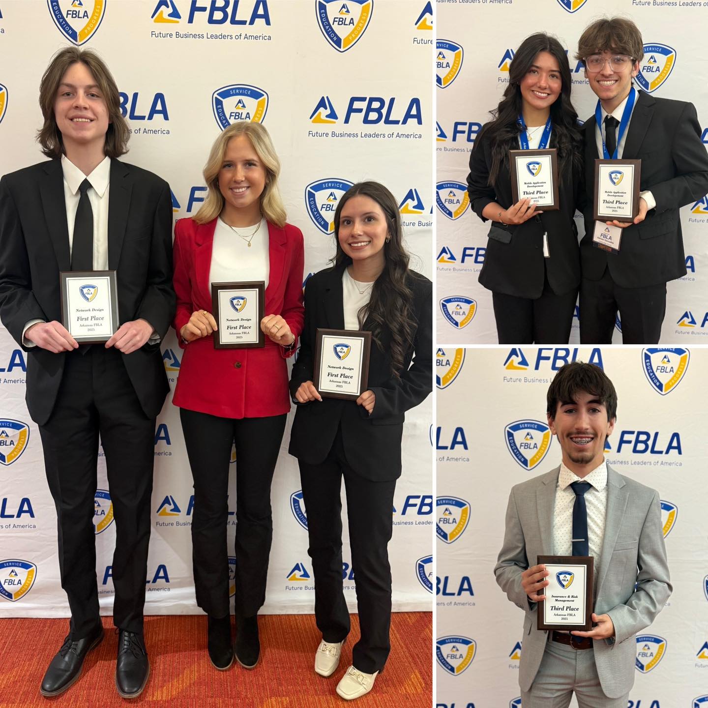 LHS FBLA competed at the Arkansas State Leadership Convention in Little Rock