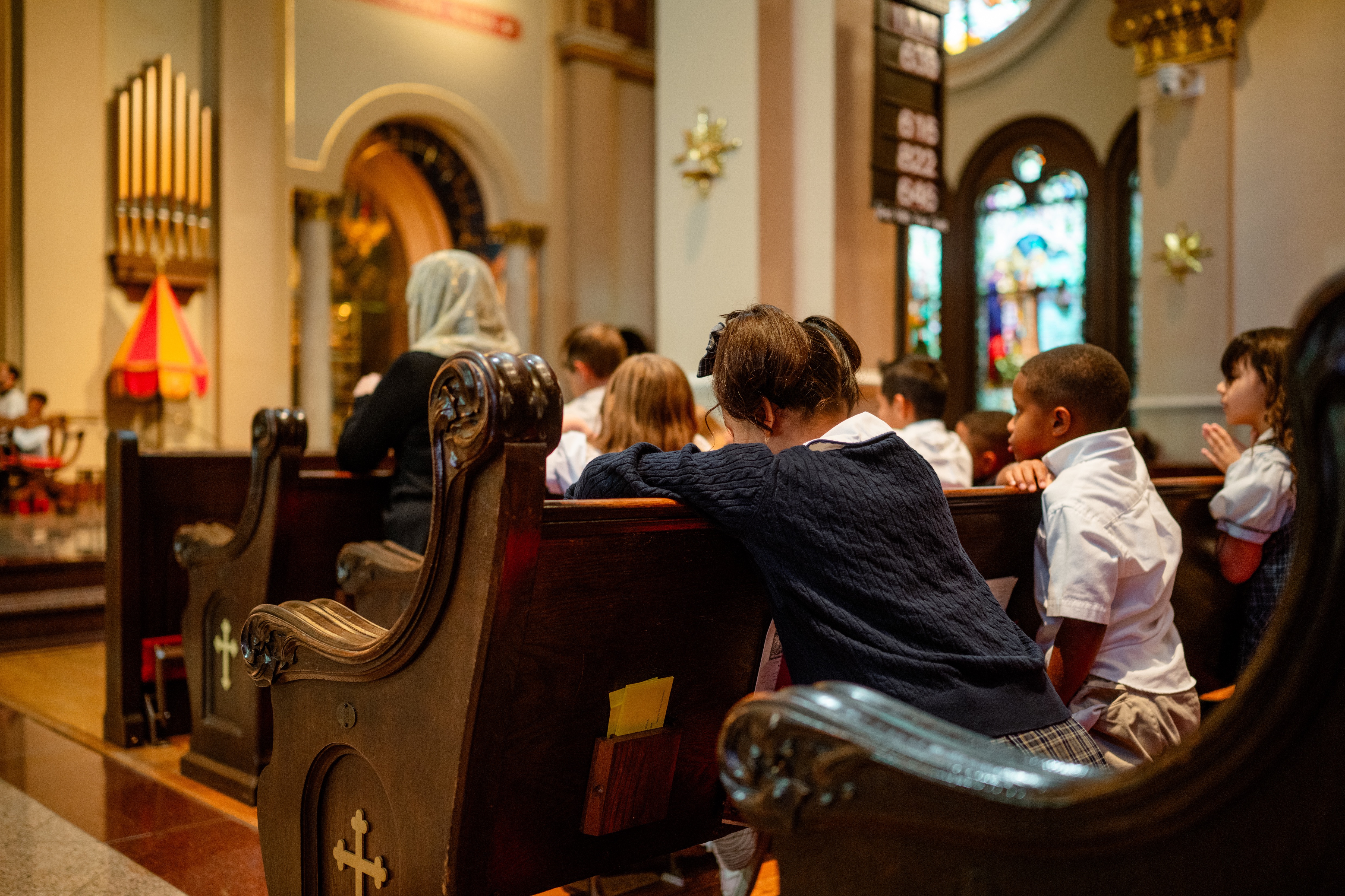 student-at-church