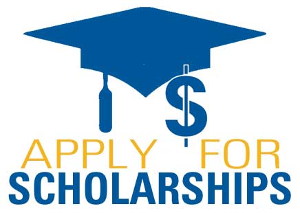 Apply for Scholarships - graduation cap and dollar sign 